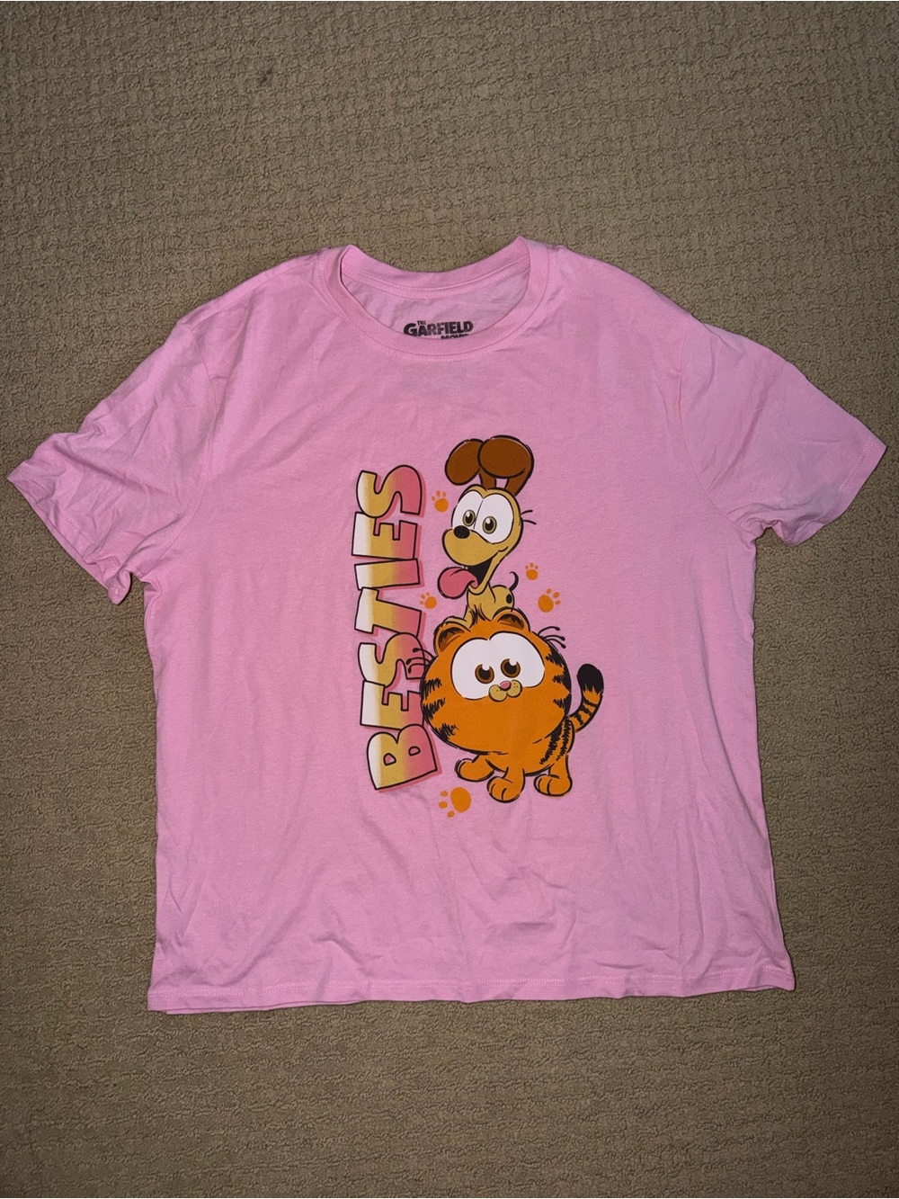 Garfield 'Besties' Pink Kids Graphic Tee